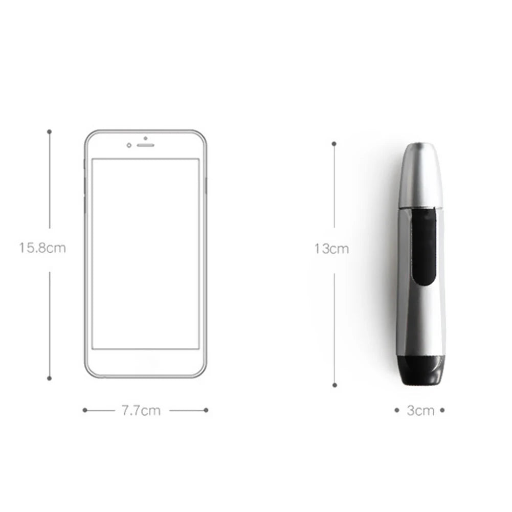 Electric Travel Shaving Trimmer For Face, Beard, and/or Nose Care.