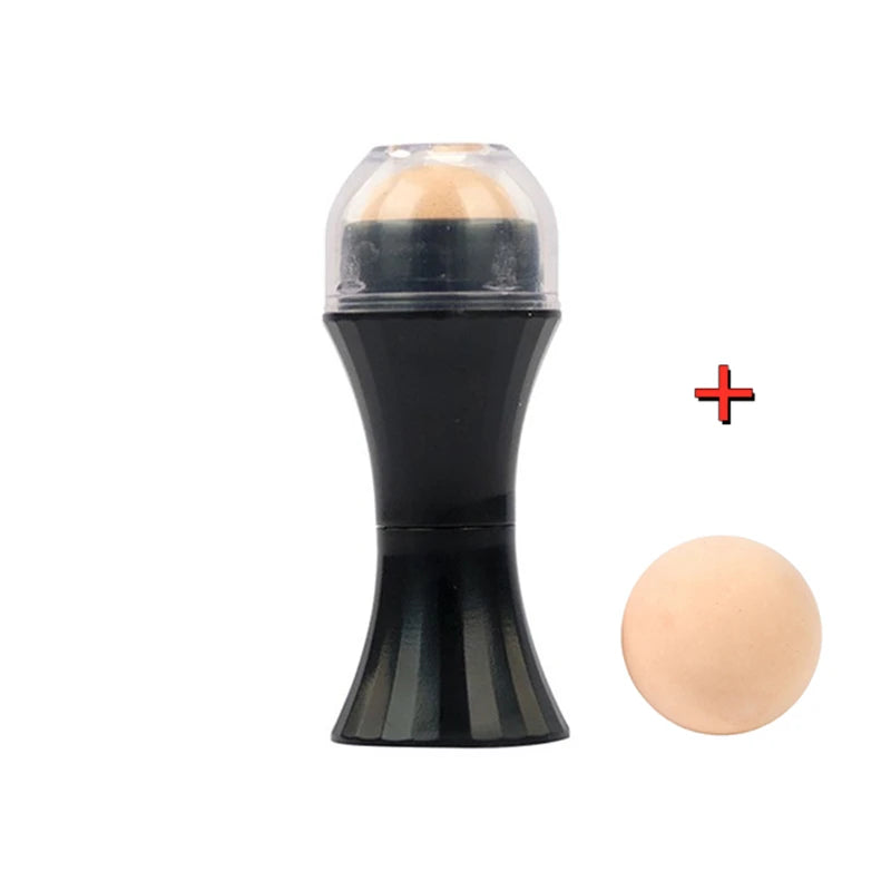 2 in1 Oil Absorbing Roller Natural Volcanic Stone Face Massage